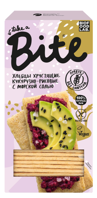 Хлебцы хрустящие кукурузно-рисовые Bite 150 г