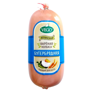 Продукт растительный "Колбаса вареная "Бутербродная" Vego 500 г