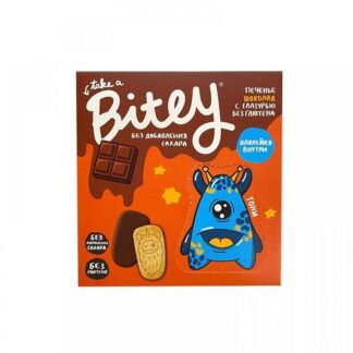 Печенье б/г с глазурью шоколад Bitey 125 г