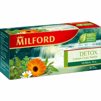 Чай детокс 20 пакетиков Milford