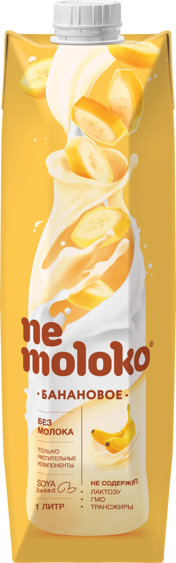 Nemoloko соевое с бананом 1л